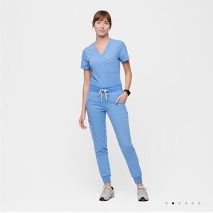 Figs Women's Scrub Zamora joggers in Light Blue